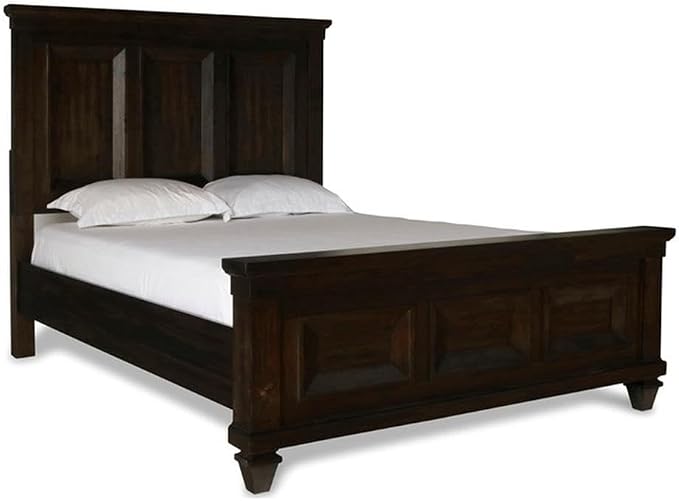 New Classic Furniture Sevilla 6-Piece Wood King Bedroom Set in Walnut - Image 2