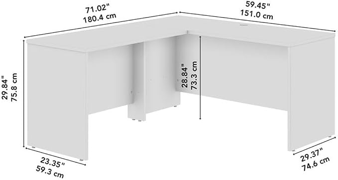 Bush Business Furniture Studio C 6W x 3D L Shaped Desk - Image 3