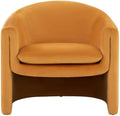 SAFAVIEH Couture Collection Laylette Pumpkin Velvet Accent Chair by SAFAVIEH