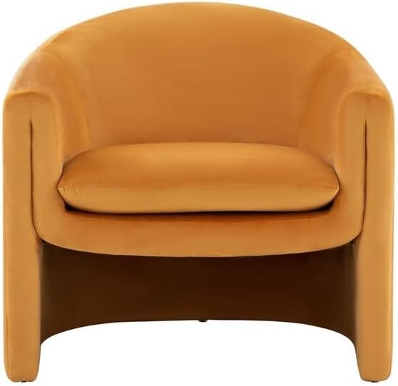 SAFAVIEH Couture Collection Laylette Pumpkin Velvet Accent Chair by SAFAVIEH
