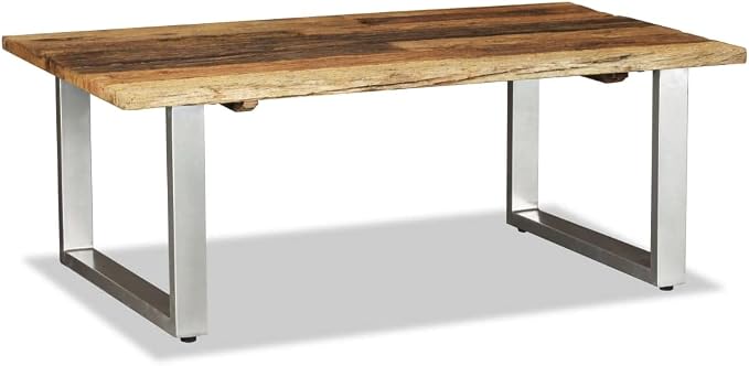 Coffee Table Solid Reclaimed Wood 39.4"x23.6"x15", Side Table, Center Table - Image 5