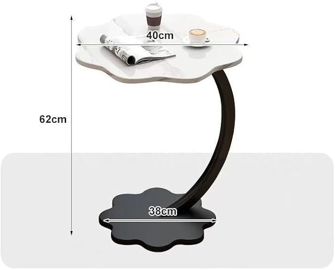 Nordic-Style Light Luxury Side Table Minimalist Bedside Storage Rack Living - Image 3