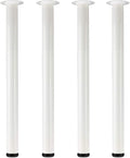 QLLY 27.5 inch / 70cm Adjustable Metal Desk Legs, Heavy Duty Furniture Table by QLLY