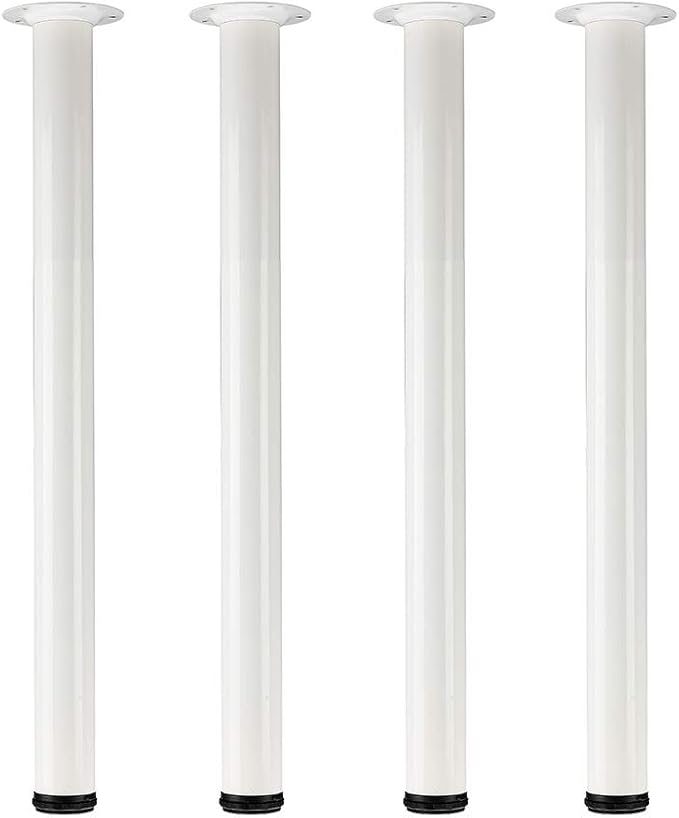 QLLY 28 inch Adjustable Metal Desk Legs, Heavy Duty Furniture Table Legs by QLLY