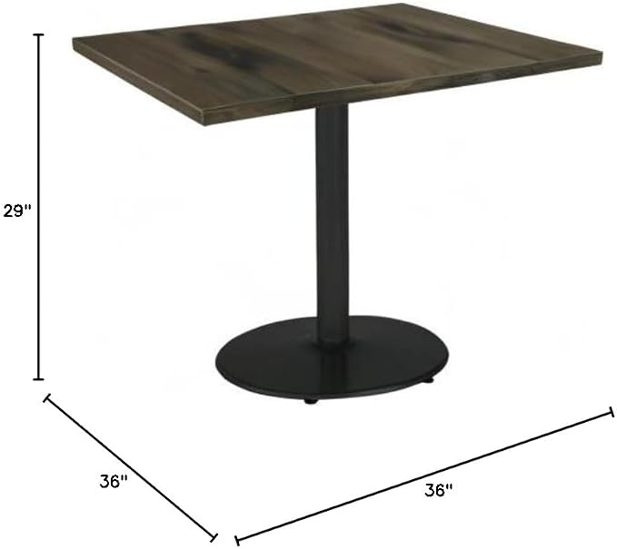 KFI Seating Urban Loft Multipurpose Table 29" x 36" x 36" Barnwood - Image 2