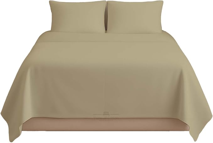 Sleeper Sofa Bed Sheet, 100% Cotton 400 Thread Count, 4 Piece Set, Deep Pocket by BeyondWhatYouSee