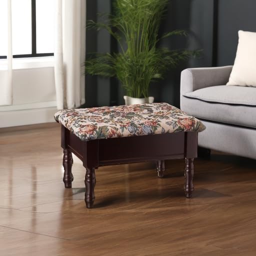 Frenchi Furniture Foot Stool, 15.8"D x 11.8"W x 9.8"H - Image 2