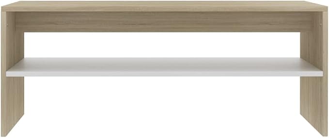 Scandinavian Coffee Table, 39.4" L x 15.7" W x 15.7" H, Small Living Room Table - Image 5