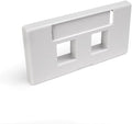 Leviton 2-Port QuickPort Modular Furniture Faceplate by Leviton