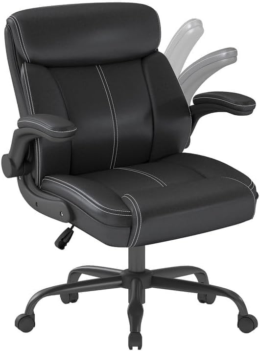AnyGod 1Pcs Office Chair for Men Women Home Office Pu Leather High Back 360 by AnyGod