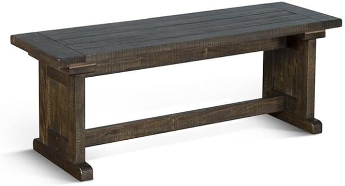 Pemberly Row Farmhouse Wood Kitchen Corner Breakfast Dining Nook Set - Image 7