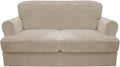 CUCRAF Cushion Sofa Cover 3 Piece Slipcovers, Soft Thick Velvet Couch Cover by CUCRAF