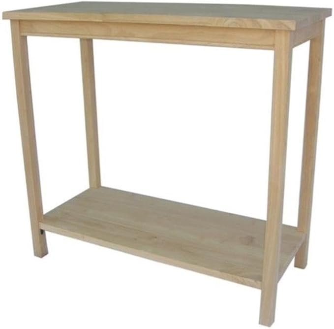IC International Concepts, Portman Accent Table, Solid Real Wood, Sturdy by InternationalConcepts