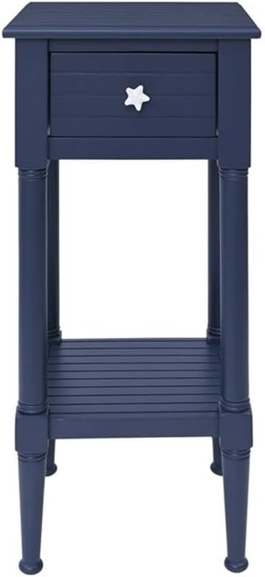 Linon Styers Wood Accent Starfish Coastal Side Table in Navy - Image 5