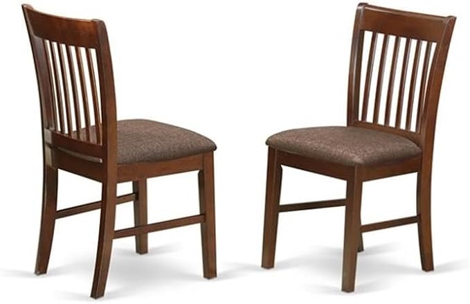 East West Furniture NDNO3-MAH-C 3 Piece Dinette Set - Image 4