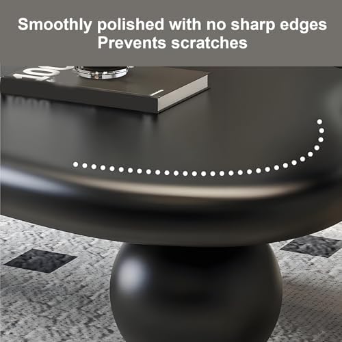 Eco-Friendly Vintage Cream Coffee Table – Sturdy Round Legs, Smooth Finish - Image 6