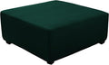 Super Stretch 40x40x15 inch Square Ottoman Cover- Soft Form Fit Ottoman Cover by UOIJAY