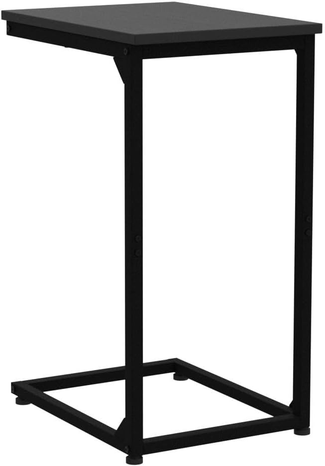 AMHANCIBLE C Shaped Side Table, End Tables Living Room Set of 2, Slide Under - Image 5