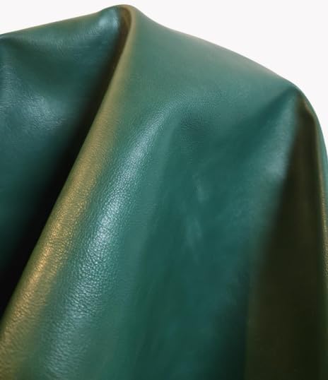 NAT Leathers | Hunter Green Soft Faux Vegan Leather PU | 5 Yards Cut by The - Image 8