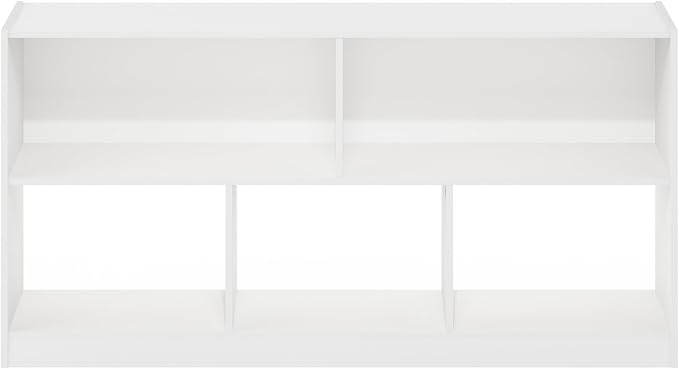 Furinno DALY Book Shelf, 5-Cube Bookshelf, Horizontal Cube Storage Organizer - Image 6