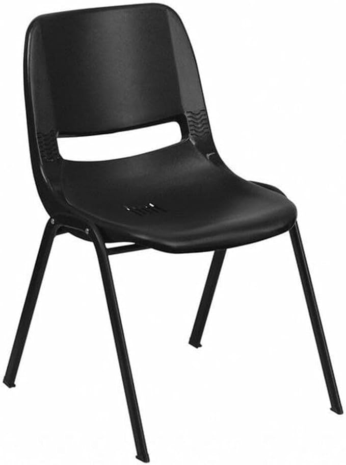 Flash Furniture HERCULES Series 440 lb. Capacity Kid's Black Ergonomic Shell by FlashFurniture