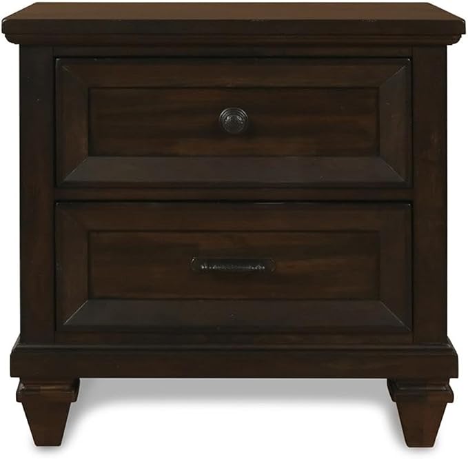 New Classic Furniture Sevilla 6-Piece Wood King Bedroom Set in Walnut - Image 6