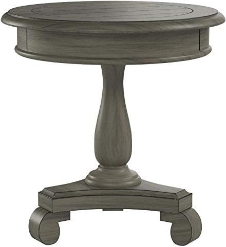 Roundhill Furniture Rene Contemporary Wood Pedestal Side Table - Image 5