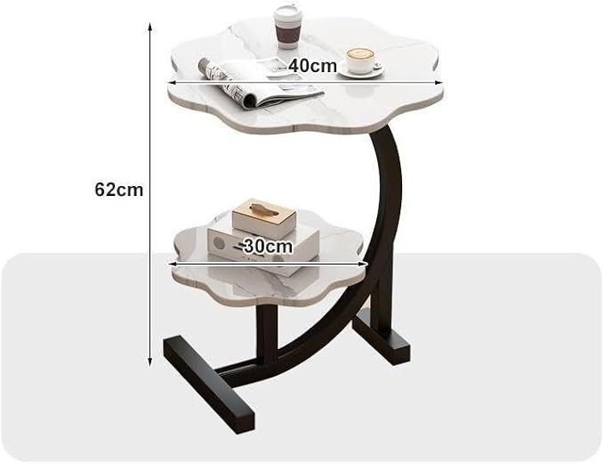 Rustic Side Table Nordic-Inspired Modern Bedside Table - Image 3