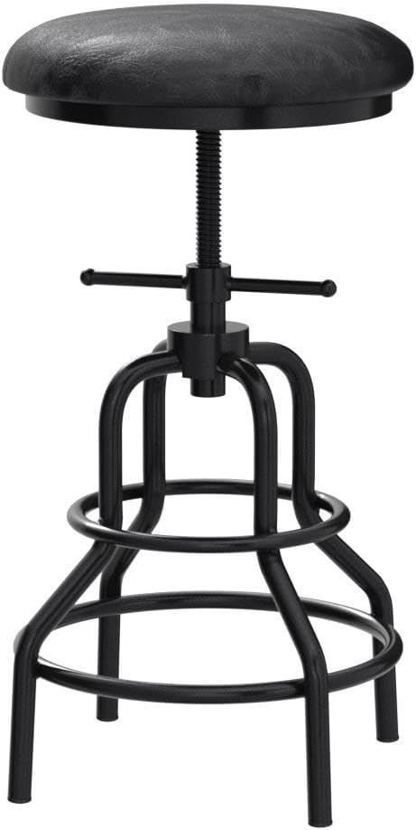 Industrial Vintage Counter Stool, Kitchen Counter Height Adjustable Swivel Chair - Image 5