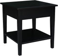 International Concepts Spencer Black Wood End Table by InternationalConcepts