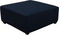 Super Stretch 40x40x15 inch Square Ottoman Cover- Soft Form Fit Ottoman Cover by UOIJAY