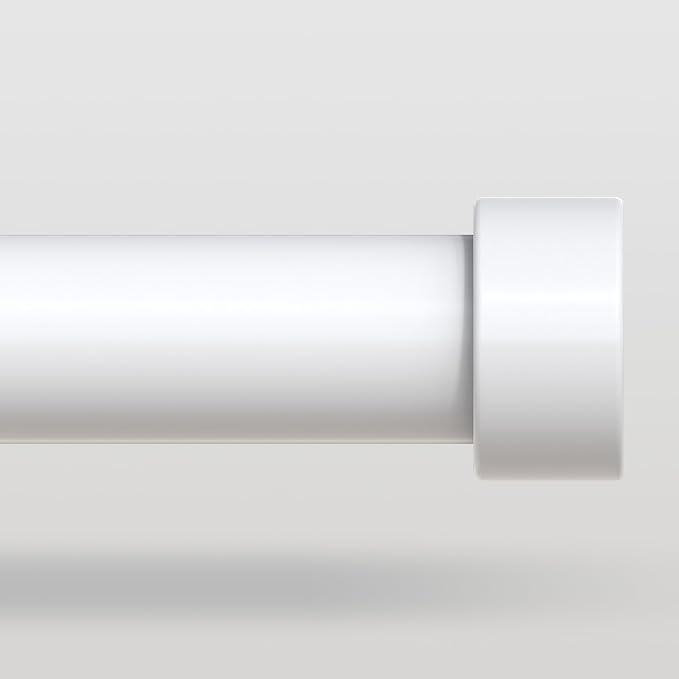 VOIIY White Curtain Rods for Windows 28 to 48 Inch, Size:30''-60'' by VOIIYCurtainRods