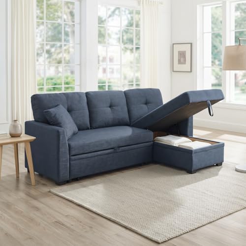 Convertible Sofa Bed, L Shape Sleeper Sofa - Image 9