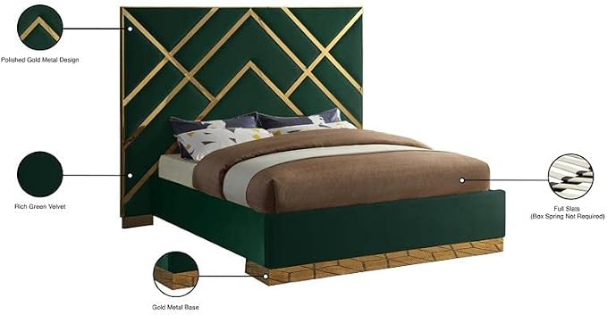 Meridian Furniture VectorGreen-Q Vector Collection Modern | Contemporary Velvet - Image 7