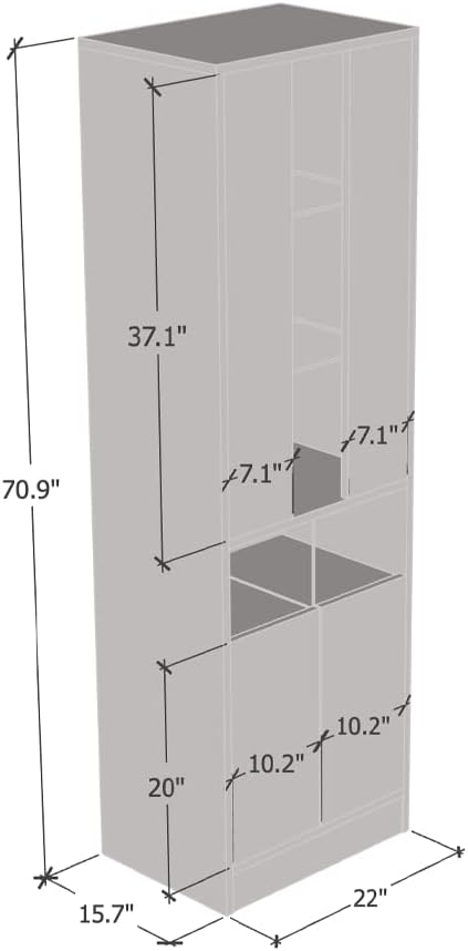 Meble Furniture Disparo 01 Floorstanding Bookcase - Image 2