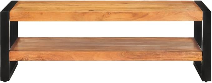 Coffee Table 47.2"x23.6"x15.7" Solid Acacia Wood, End Tables, Living Table - Image 3