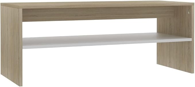 Scandinavian Coffee Table, 39.4" L x 15.7" W x 15.7" H, Small Living Room Table - Image 3