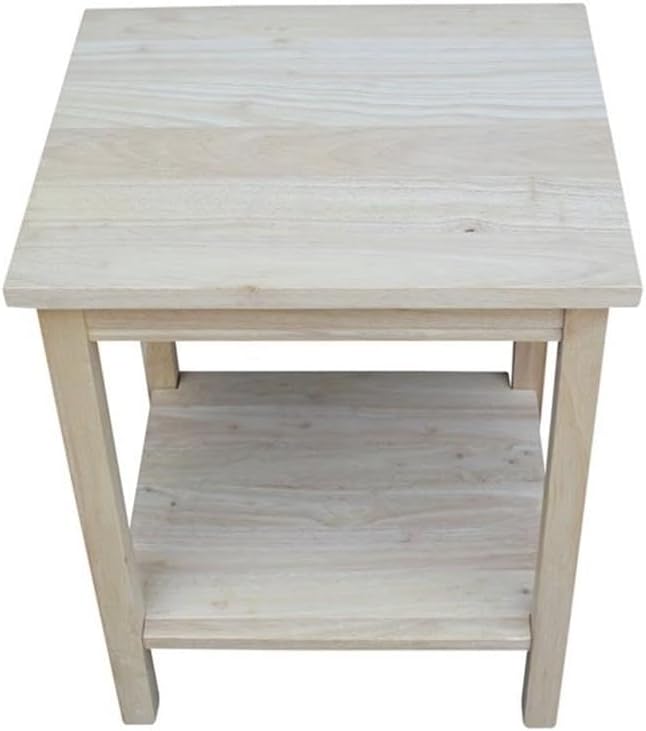 International Concepts Portman Accent Table 16"W × 14"D × 20"H, Solid Parawood - Image 8