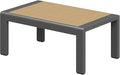 Aoxun Aluminum Outdoor Patio Furniture Set, Coffee Table ×1, Dark Grey & Light by Aoxun