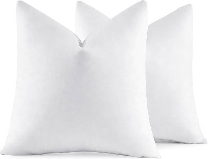 MIULEE 24x24 Euro Pillow Inserts, Decorative Fluffy Throw Pillow Inserts Cotton by MIULEE