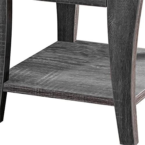 Furniture of America Ami Transitional Wood Storage End Table in Gray - Image 8
