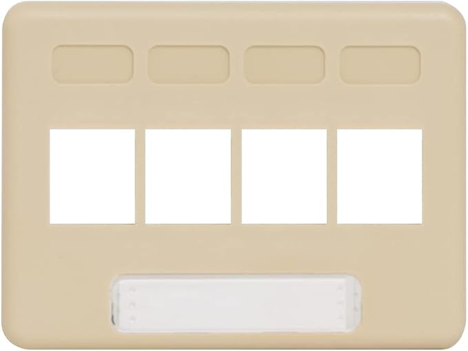 ICC 4-Port Modular Furniture Faceplate by ICC