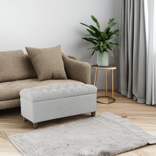 Homepop Home Decor Tufted Ainsley Button Storage Ottoman Bench - Image 7