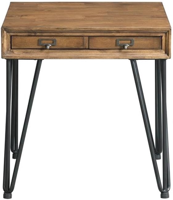 Pemberly Row Transitional Tanner 3PC Occasional Table Set, Light Walnut Finish - Image 7