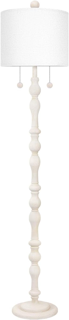 Scenekoy 65.5” Natural Real Wood Floor Lamp - Image 7