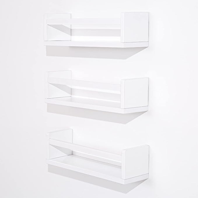 AZSKY Floating Bookshelf for Kids Room, Kitchen Spice Rack, Book Shelf Photo - Image 8