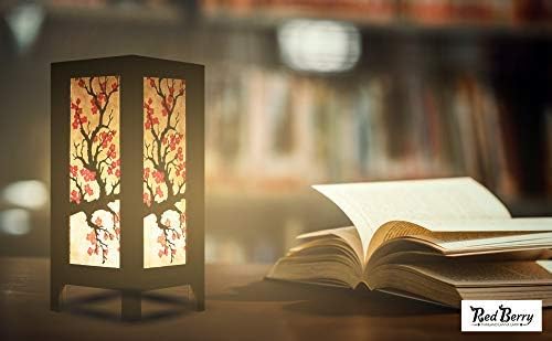 RED BERRY THAILAND LANNA LAMP Japanese Sakura/Cherry Blossom LAMP - Image 5