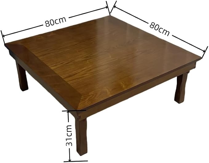 DAMEDAI Square 80X80cm Korean Floor Table Folding Legs Luxury Antique Home - Image 3