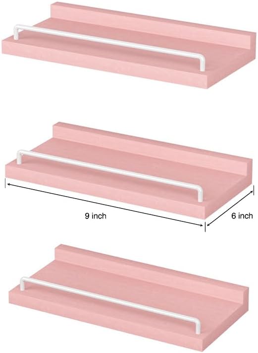 RYOFOBETTO Small Floating Shelf, 6X9 Inches Farmhouse Wall Shelves - Image 3