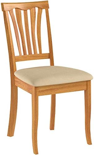 East West Furniture AVC-OAK-C Avon Kitchen Dining Chairs - Image 4
